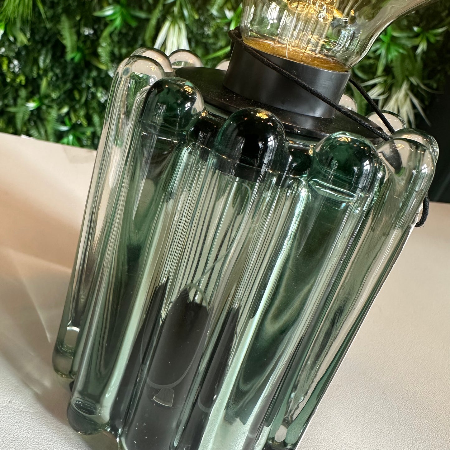 Glass Table Lamp (smoked green)