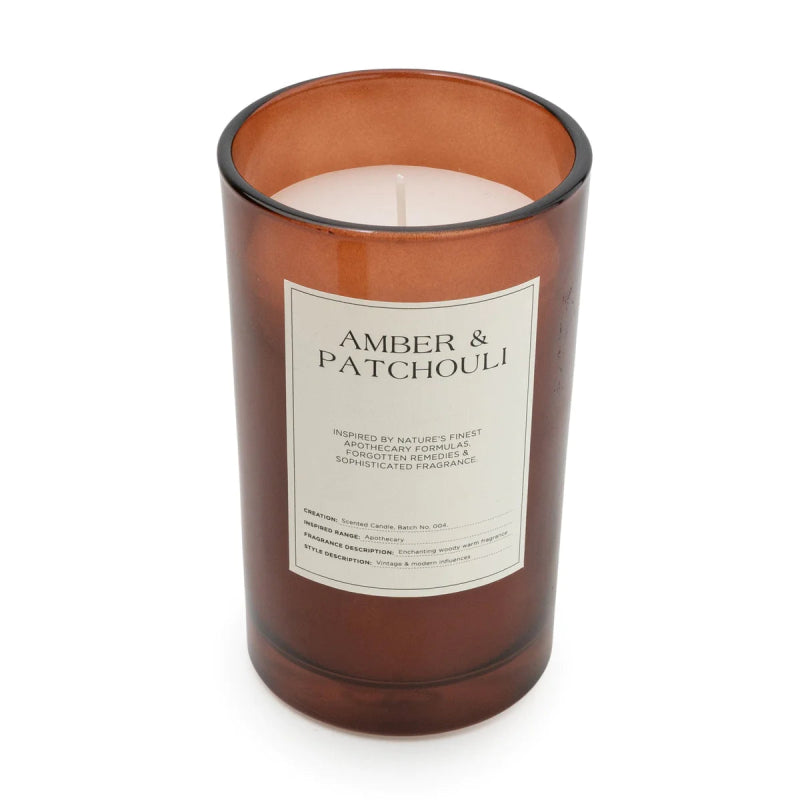 Amber & Patchouli Glass Candle - OUThaus