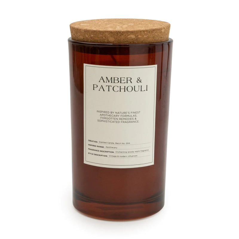 Amber & Patchouli Glass Candle - OUThaus