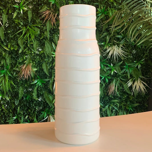 Ceramic conical vase with bands - OUThaus