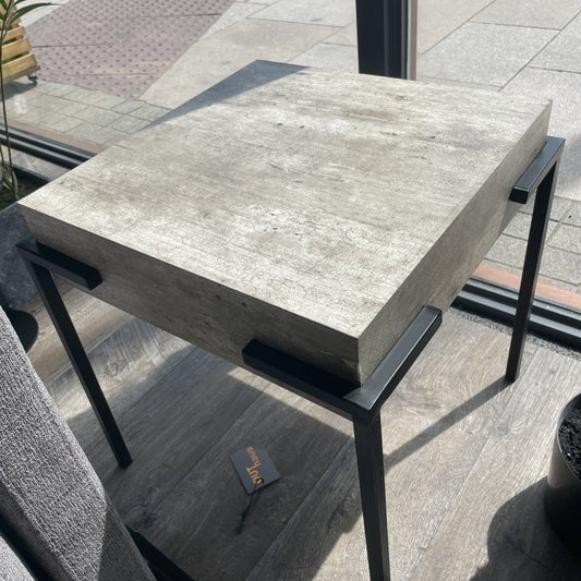 Concrete Style Side Table - OUThaus