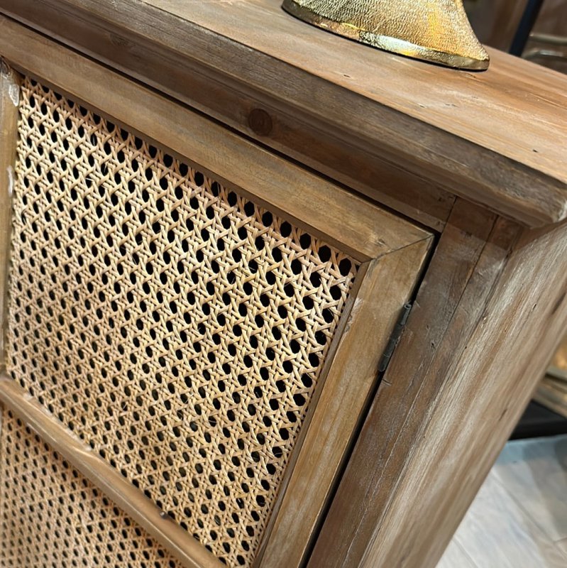 French Beechwood & Wicker Sideboard - OUThaus