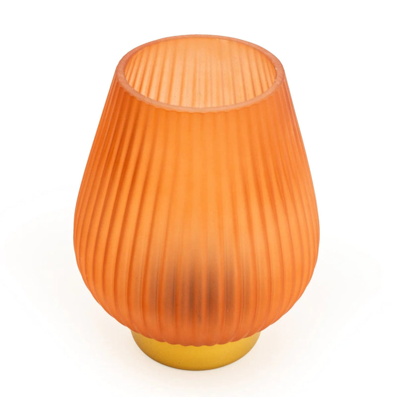 Glass LED Table Lamp (frosted peach) - OUThaus