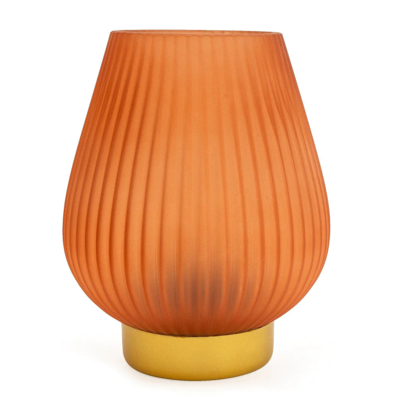 Glass LED Table Lamp (frosted peach) - OUThaus