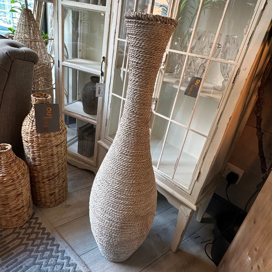 Seagrass Vase (White)