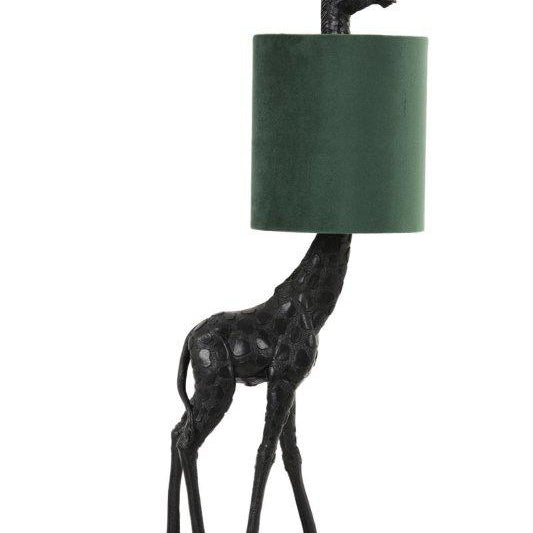 Merman Giraffe Lamp (Green Velvet) - OUThaus