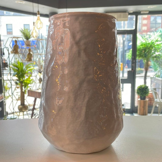 Ridged Vase (Cream) - OUThaus