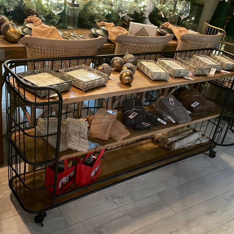 Vintage Post Cart Shelving Unit - OUThaus