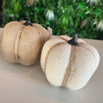 Fabric Pumpkin (Natural )