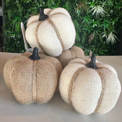 Fabric Pumpkin (Natural )