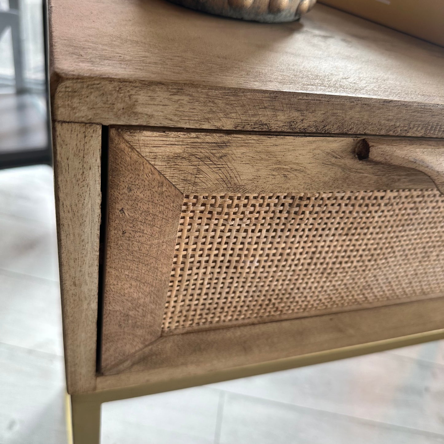 French Beechwood Console Table