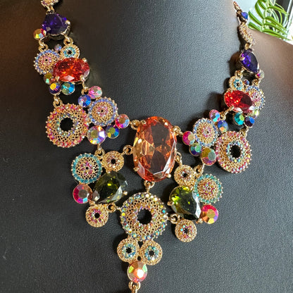 Multi Coloured Statement Necklace