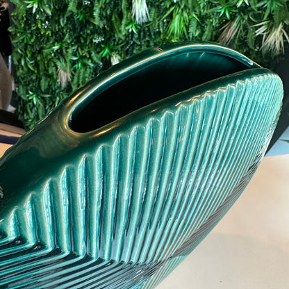 Teal Ceramic Vase