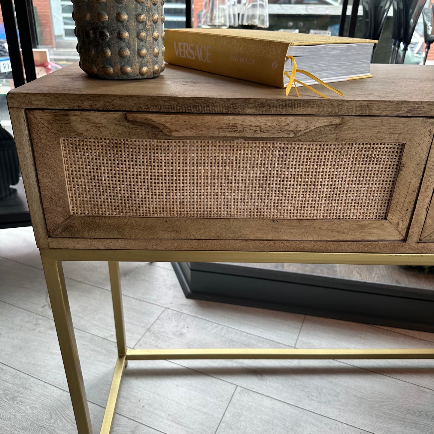 French Beechwood Console Table