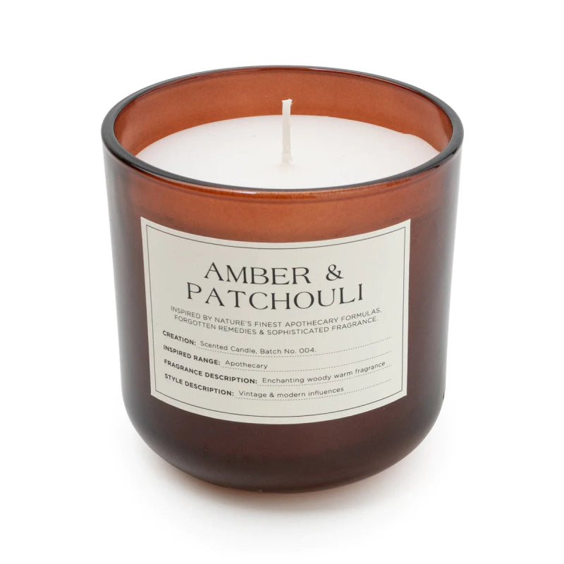 Amber & Patchouli Glass Candle - OUThaus