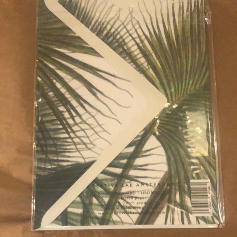 Botanic Palm Happy Birthday Card - OUThaus