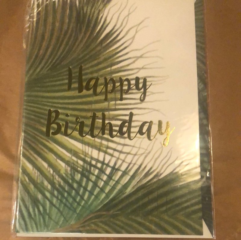 Botanic Palm Happy Birthday Card - OUThaus