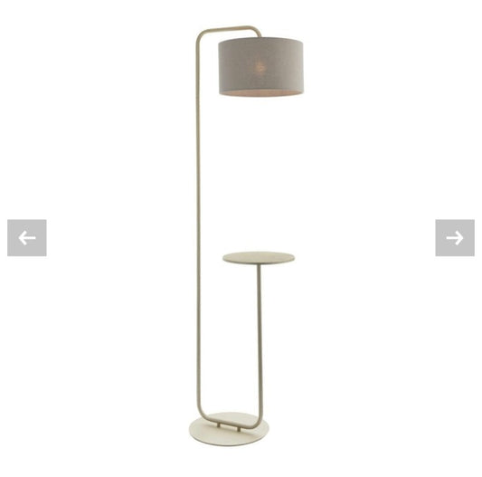 Champagne Floor Light With Table - OUThaus