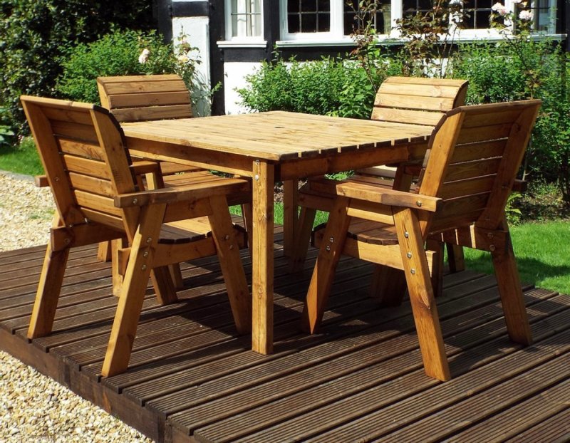 Charles Taylor Four Seater Square Dining Set - OUThaus