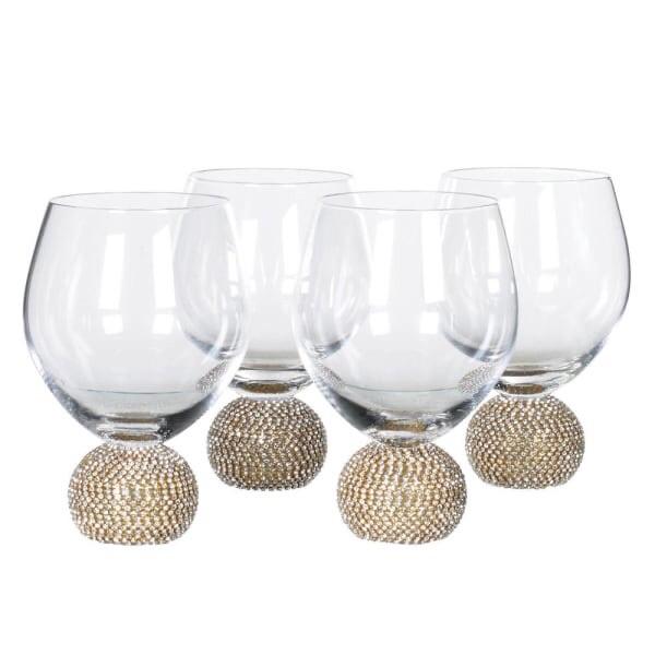 Diamanté No Stem Wine Glass - OUThaus