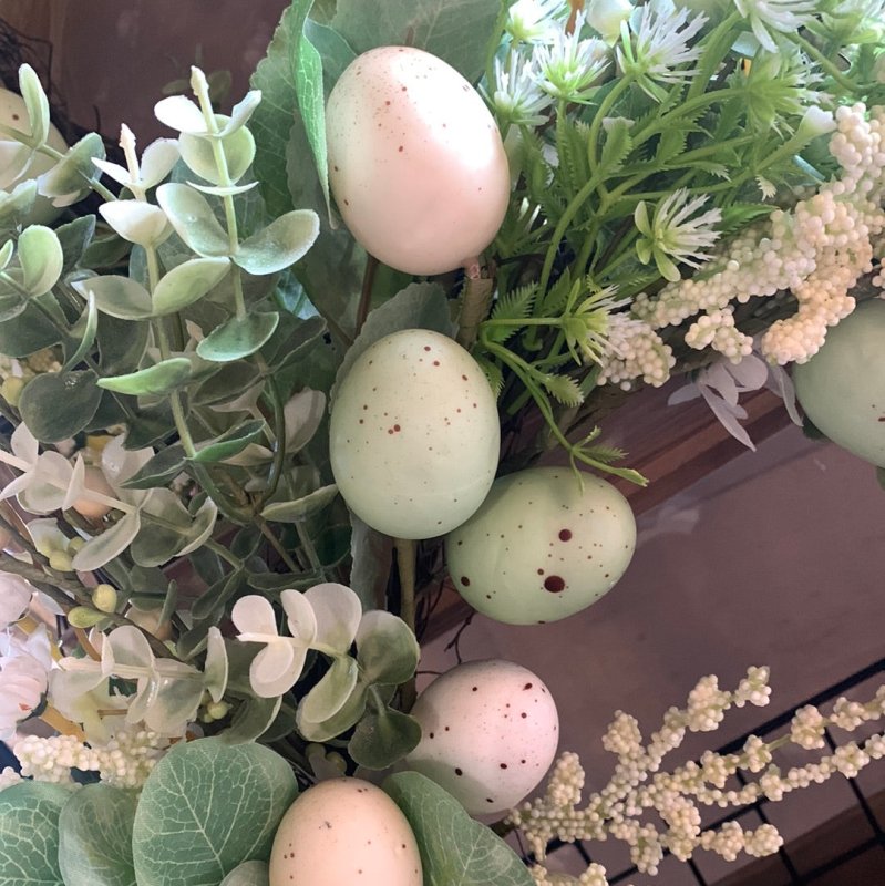 Easter sage egg Wreath - OUThaus