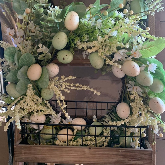 Easter sage egg Wreath - OUThaus