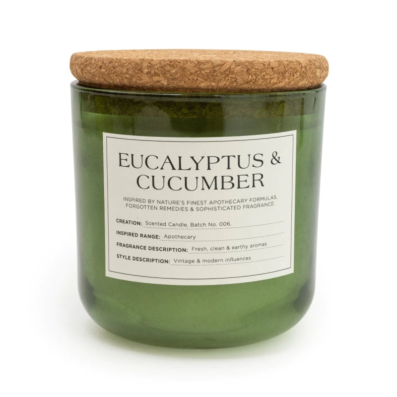 Eucalyptus & Cucumber Glass Candle - OUThaus