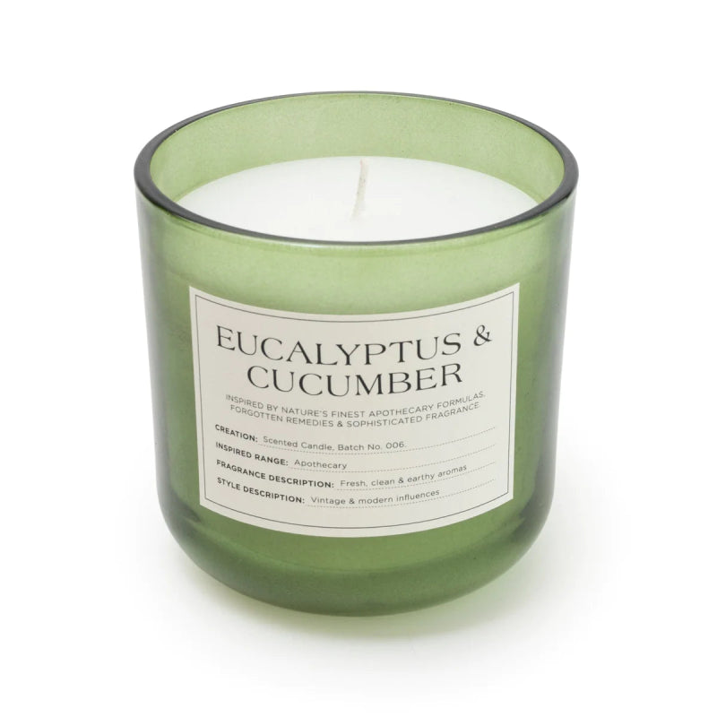 Eucalyptus & Cucumber Glass Candle - OUThaus