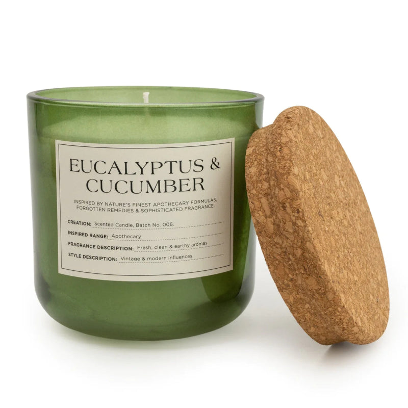 Eucalyptus & Cucumber Glass Candle - OUThaus