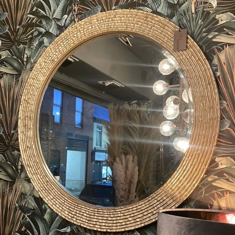 Gold Bevel Framed Mirror - OUThaus