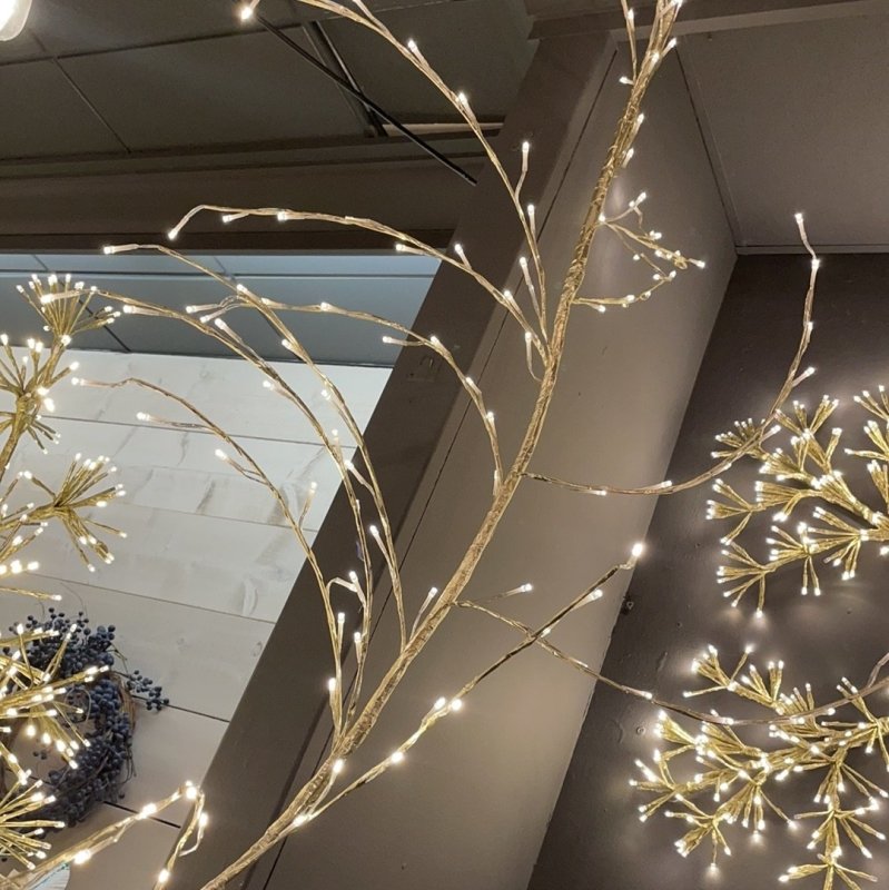 Gold Lit Branch Garland - OUThaus