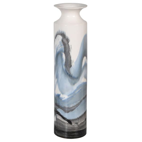 Hand Painted Wave Vase (43cm) - OUThaus