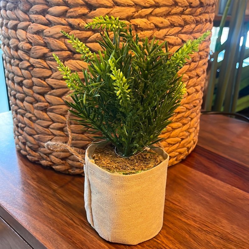 Hanging Herbs in Jute Sack - OUThaus