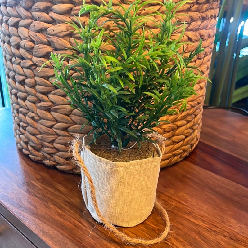 Hanging Herbs in Jute Sack - OUThaus