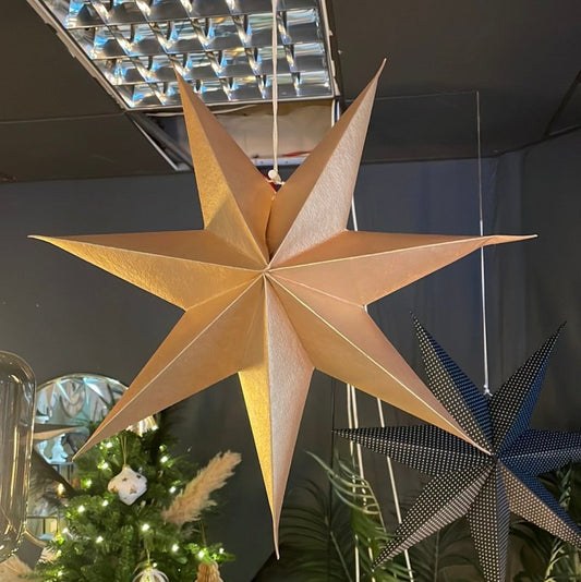 Paper Star Decorations Gold (L) - OUThaus