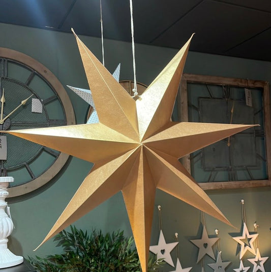 Paper Star Decorations Gold (XL) - OUThaus