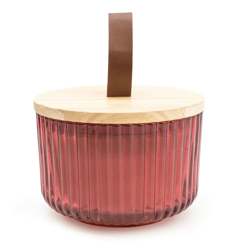 Pomegranate & Casis Glass Candle - OUThaus