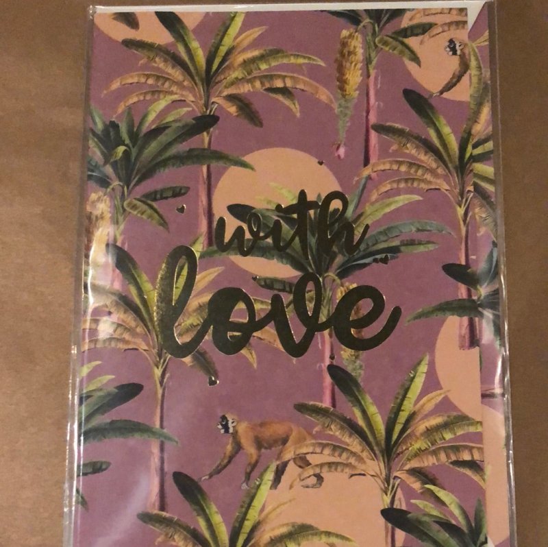 Purple Bananas With Love Card - OUThaus