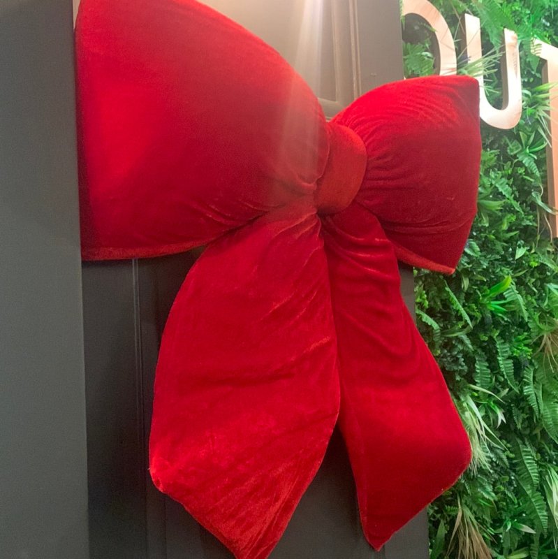 Red Velvet Bow (Large) - OUThaus