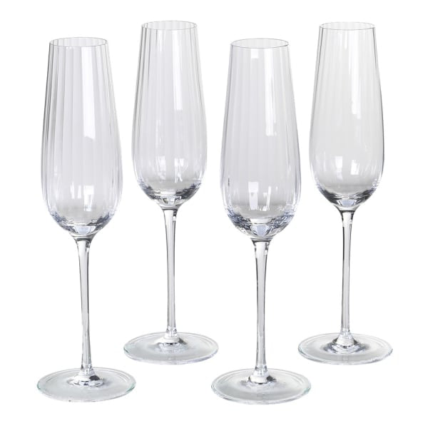 Ribbed Champagne Glass - OUThaus