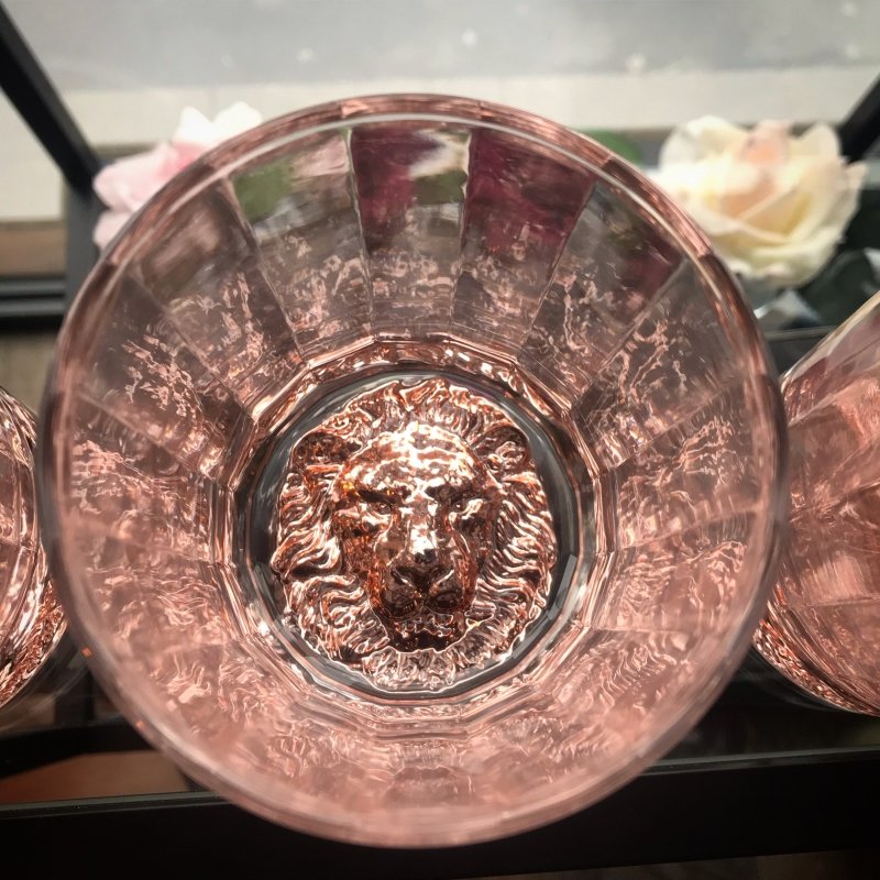 Rose Gold Lion Glass - OUThaus