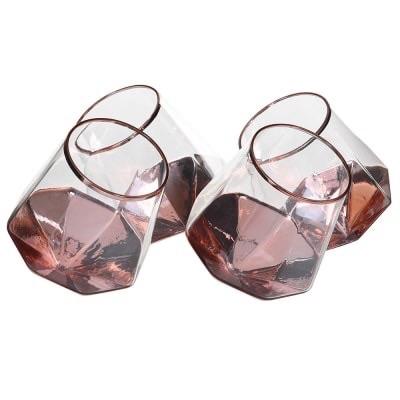 Rose Gold Prism Tilt Glass - OUThaus