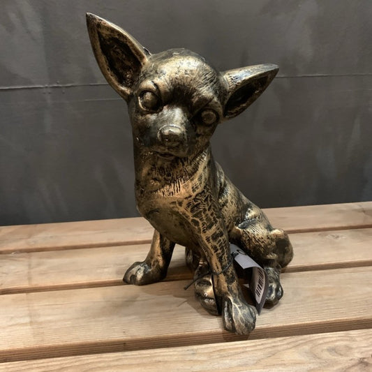 Sitting Chihuahua Dog Sculpture - OUThaus