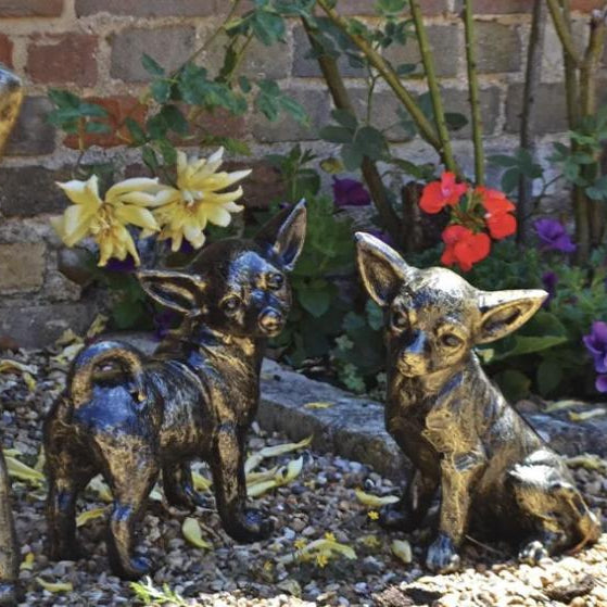 Sitting Chihuahua Dog Sculpture - OUThaus