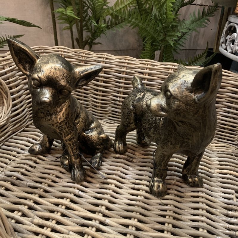 Sitting Chihuahua Dog Sculpture - OUThaus