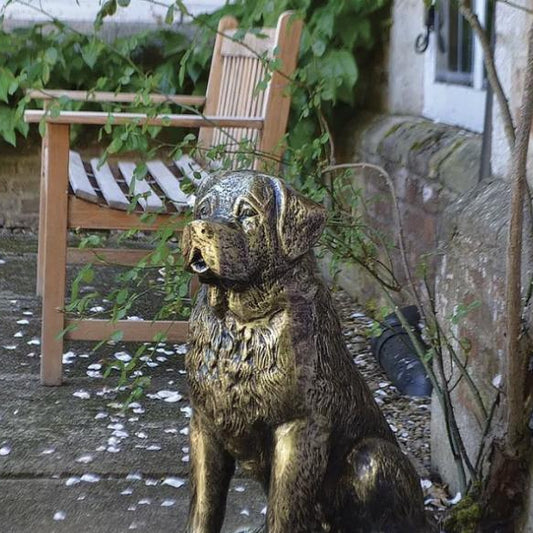 St. Bernard Puppy Dog Sculpture - OUThaus