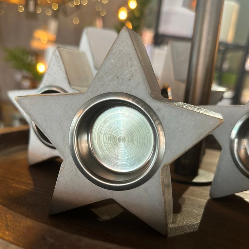 Star Tealight Holder (Grey) - OUThaus