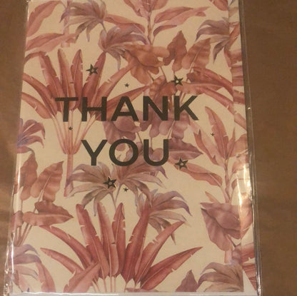 Terra Leaves Thank You Card - OUThaus