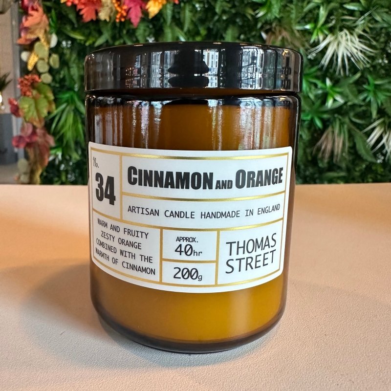 Thomas Street Candle No.34 Cinnamon & Orange - OUThaus