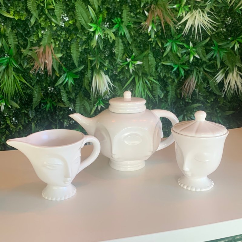 Three Piece Face Tea Set - OUThaus